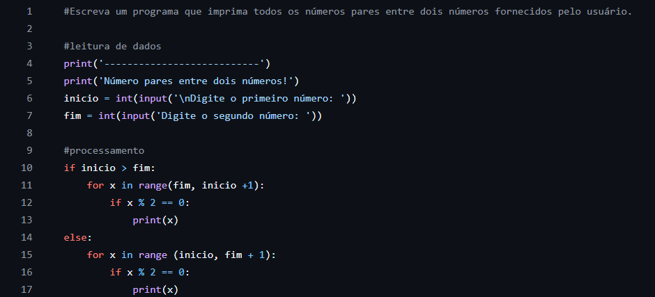 Atividade feitas em Python